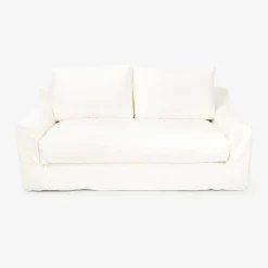 Sofá de 3 plazas de lino blanco Ibi 200x105x100cm Clau&Chloe^Casa Viva Sale