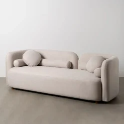 Sofá de 3 plazas de poliéster Aria 223x88x72cm^Casa Viva Best