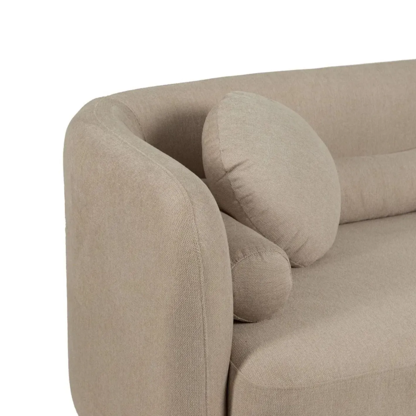 Sofá de 3 plazas de poliéster Aria 223x88x72cm^Casa Viva Best