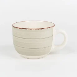 Taza jumbo beige de gres Vita 47cl^Casa Viva Clearance