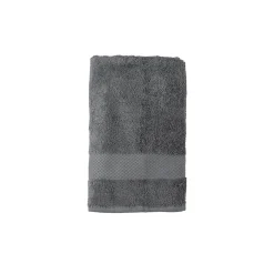 Toalla de lavabo de algodón gris oscuro Vic 50x100cm - 500 gr/m²^Casa Viva Sale