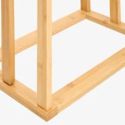 Toallero de pie de bambú con 3 barras 40x24x82cm^Casa Viva New