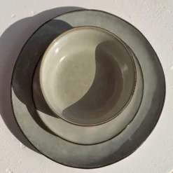 Vajilla de 12 piezas de cerámica gris Veiga^Casa Viva Hot