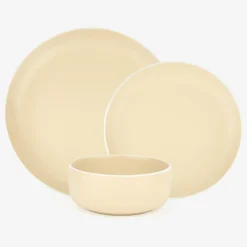 Vajilla de 18 piezas de cerámica beige Galar^Casa Viva Best