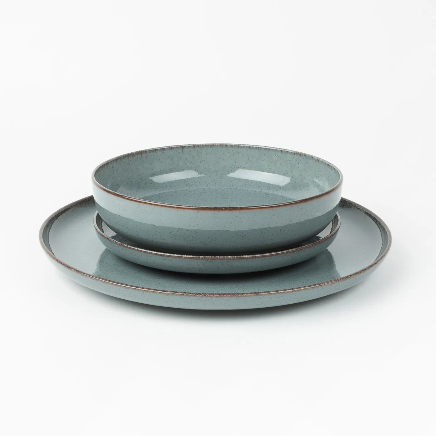 Vajilla de 12 piezas de porcelana azul Olite^Casa Viva Clearance