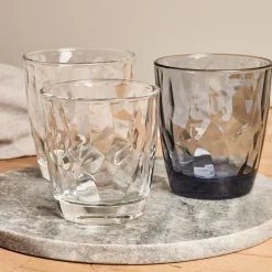 Vaso de agua de cristal transparente Diamond 30cl^Casa Viva Best