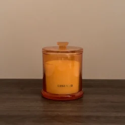 Vela aromática en vaso de cristal Golden vanilla Durcal Ø10x13cm^Casa Viva