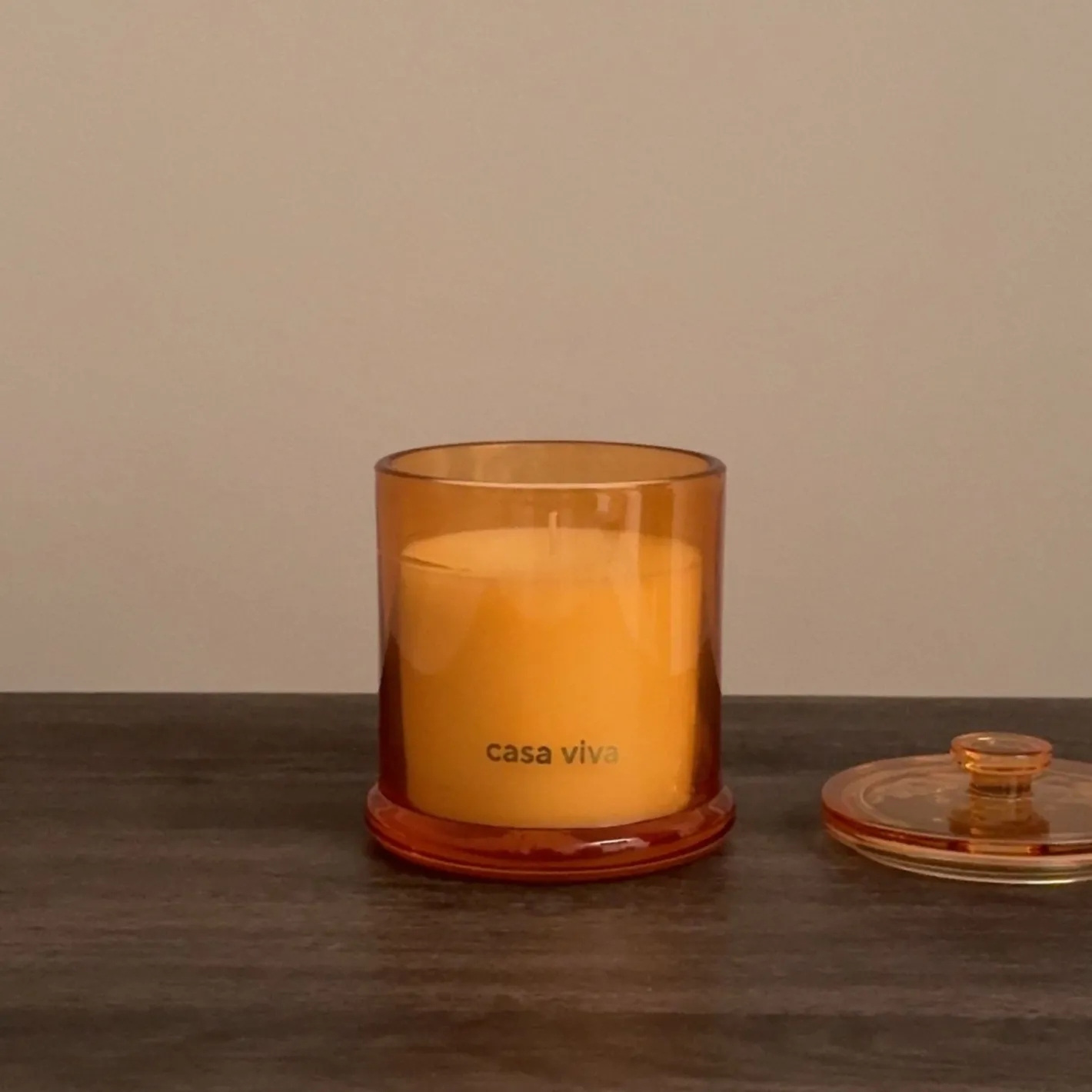 Vela aromática en vaso de cristal Golden vanilla Durcal Ø10x13cm^Casa Viva