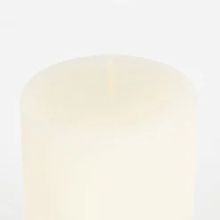 Vela decorativa cilindro crema Kanea Ø7x10cm^Casa Viva Outlet