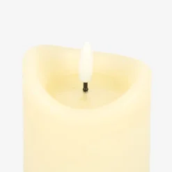Vela decorativa LED beige Ø7x13cm^Casa Viva Sale