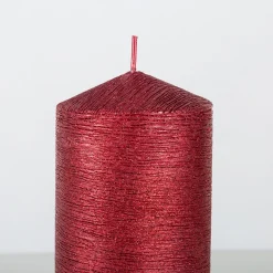 Vela decorativa pilar rojo Ø7x20cm^Casa Viva Hot