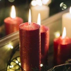 Vela decorativa pilar rojo Ø7x20cm^Casa Viva Hot