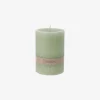 Vela decorativa verde agua Kanea Ø7x10cm^Casa Viva Clearance