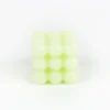 Vela decorativa verde Cubic 6x6cm^Casa Viva Online