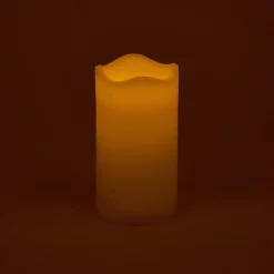 Vela LED con temporizador marfil Ø7x13cm^Casa Viva Online