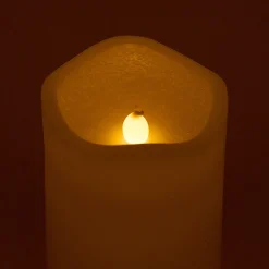 Vela LED con temporizador marfil Ø7x13cm^Casa Viva Online